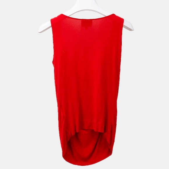 Vivienne Westwood Anglomania Red Cawl Neck Tank - Picture 2 of 8